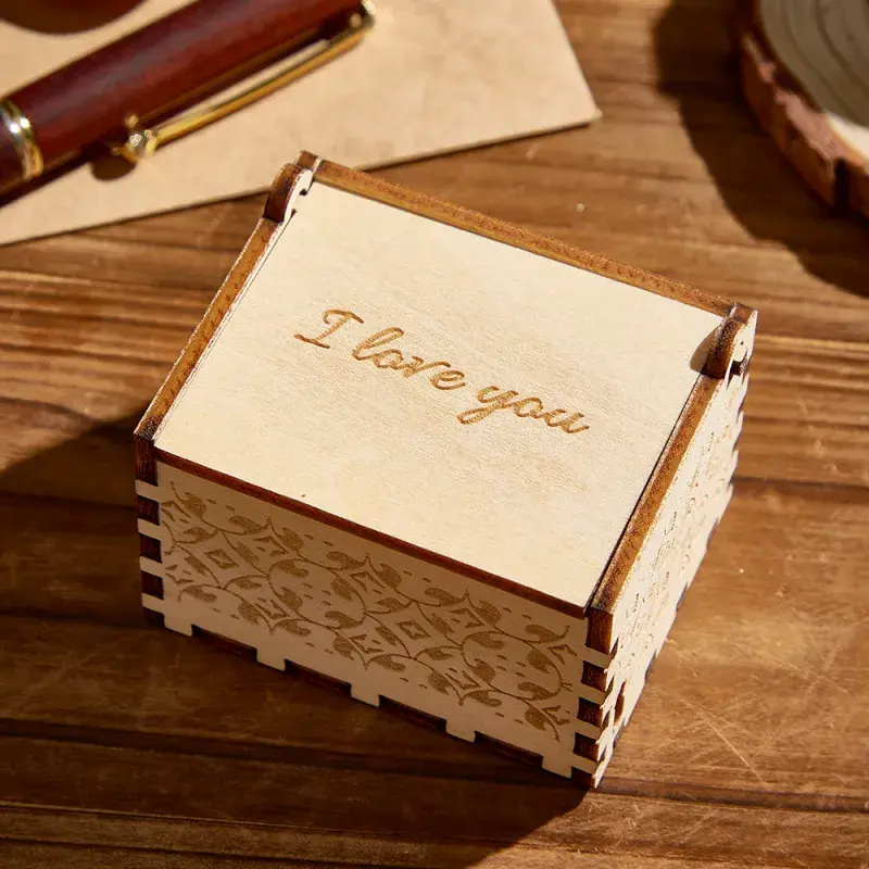 Caja de Música Personalizada de Madera con Foto y Canción Completa Regalo de Aniversario