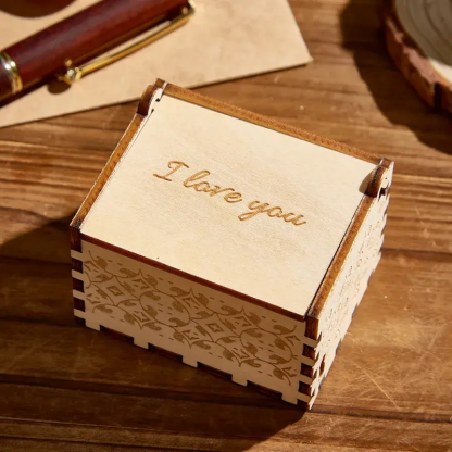 Caja de Música Personalizada de Madera con Foto y Canción Completa Regalo de Aniversario
