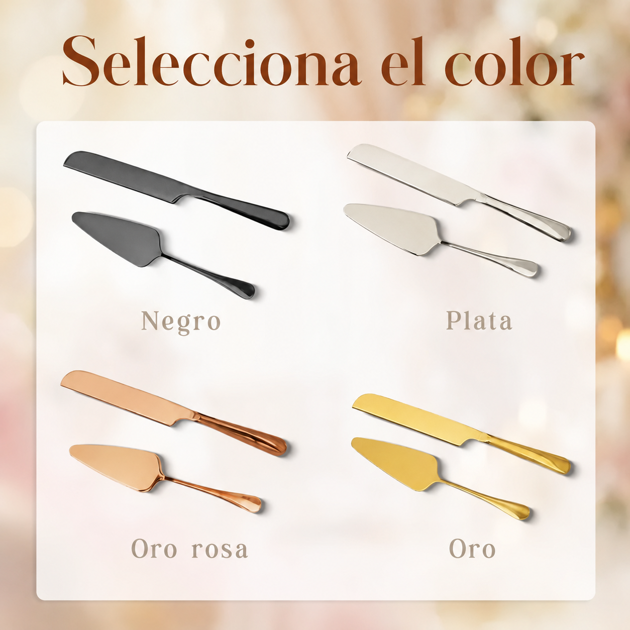 Juego de Servir y Cortar Pastel de Bodas Grabado Regalo de Cuchillos y Tenedores para Despedida de Soltera