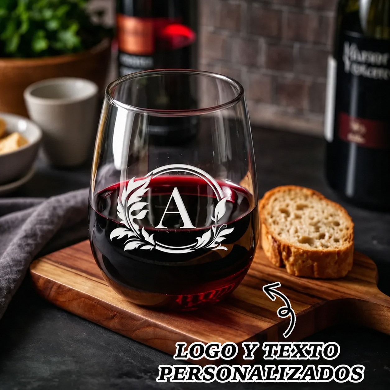 Copas de Vino sin Tallo Personalizadas con Nombres y Fecha Grabados Copas de Cóctel Regalos y Detalles de Boda