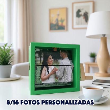 Marco Musical Flipbook Personalizado de Acrílico en Color Cuadros de Fotografías para Regalos San Valentin