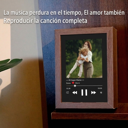 Marco Musical para Fotos con Canción Completa Cuadro de Música Personalizado Regalo del Día de la Madre