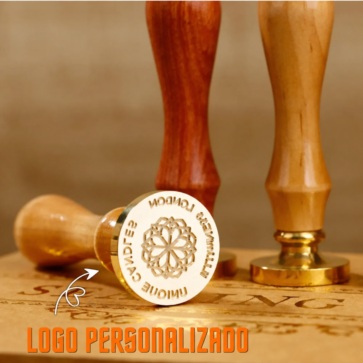 Sello de Lacre Personalizado con Logo Kit Completo de Sellos de Cera Personalizados para Invitaciones de Boda