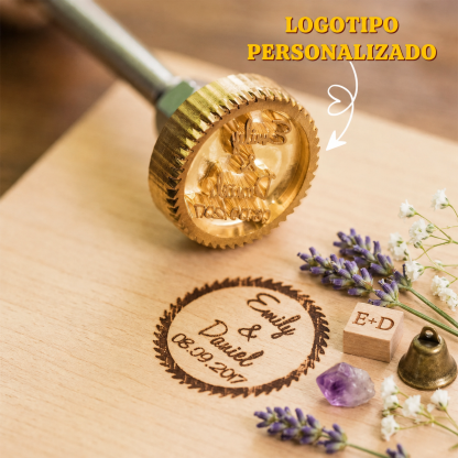 Hierro de Marcar Eléctrico Personalizado con Logo y Texto Regalo y Decoración para Boda
