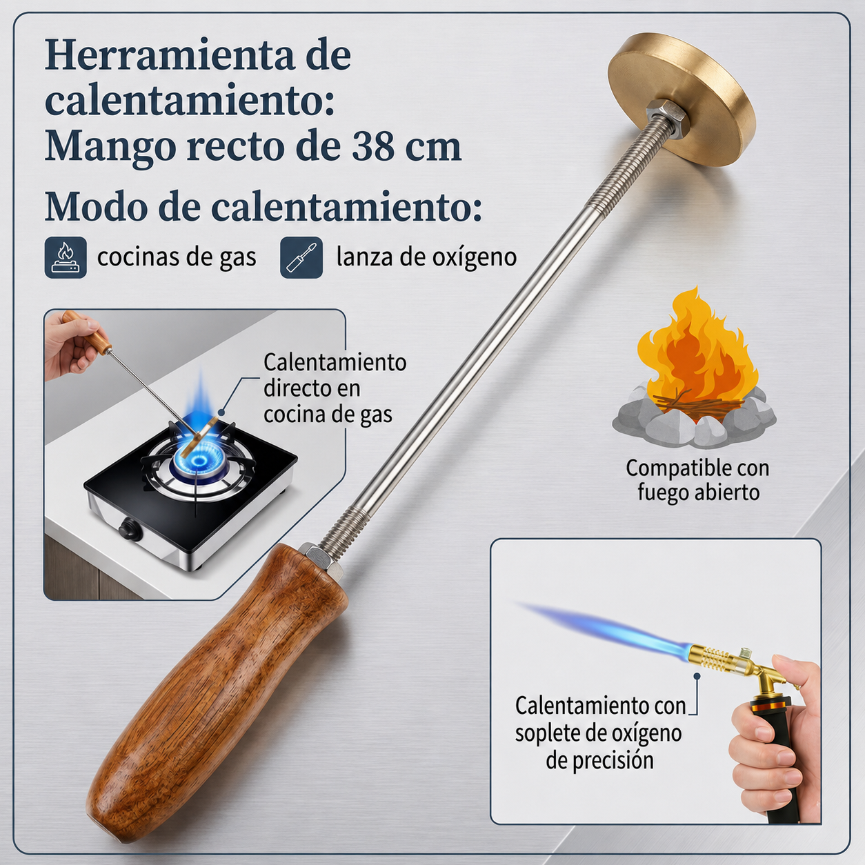 Hierro de Marcar para Carne y Barbacoa Sello Personalizado para Parrilla, Filetes, Hamburguesas y BBQ
