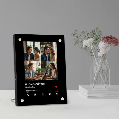 Foto con Música Personalizada Marco Musical para Fotos con Canción Regalo de Aniversario para Ella