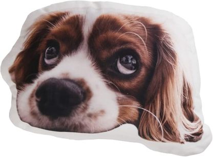 Almohada para Perros y Gatos con Foto Cojín de Cara de Mascota Personalizado