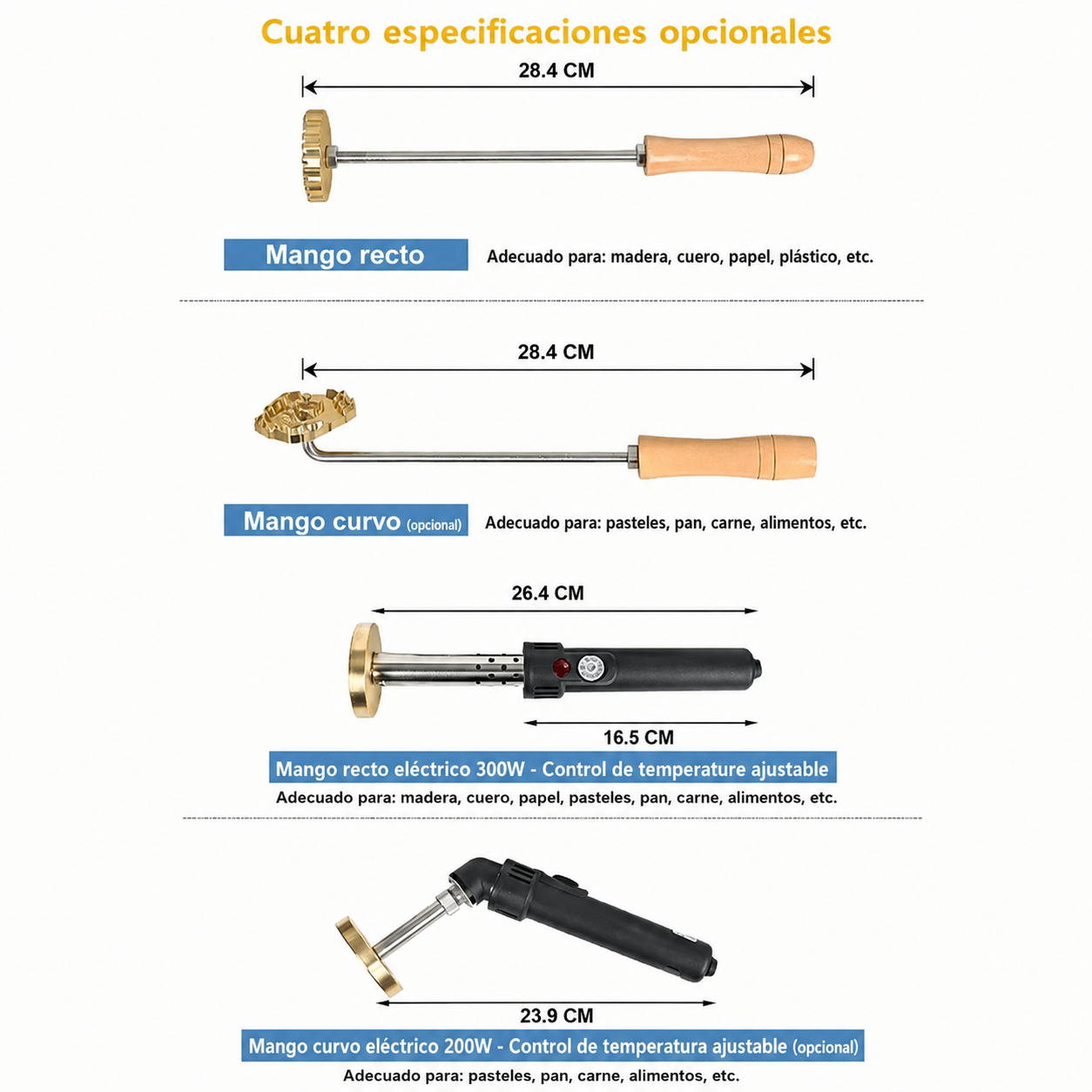 Hierro de Marcar para Carne y Barbacoa Sello Personalizado para Parrilla, Filetes, Hamburguesas y BBQ