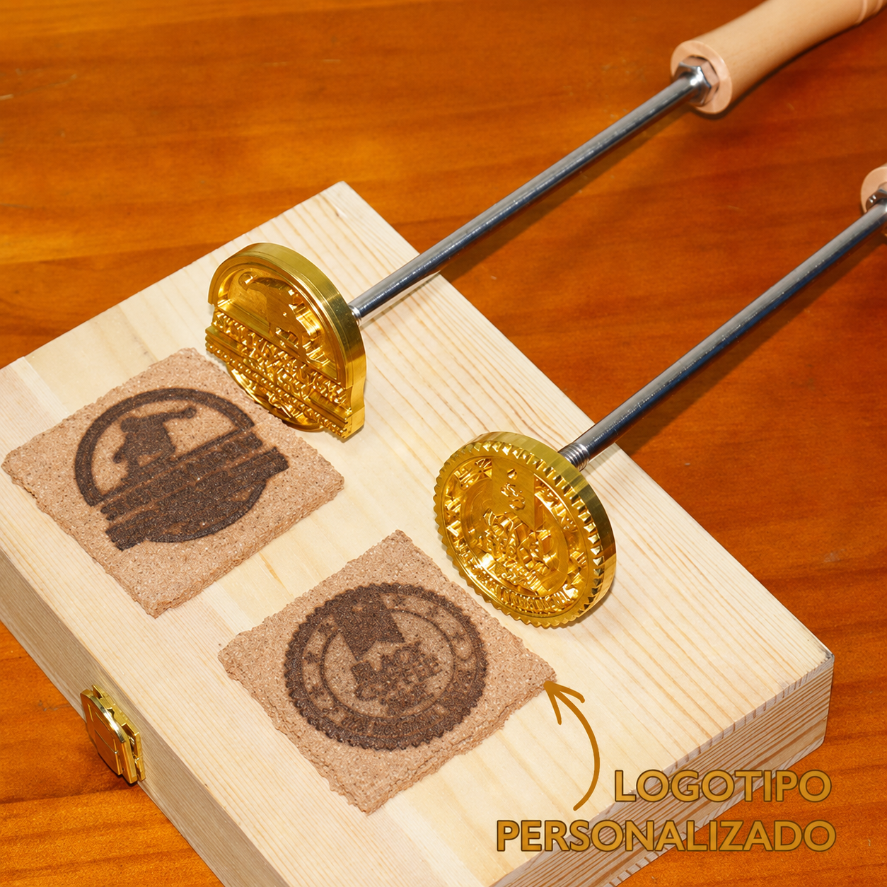 Hierro de Marcar Personalizado para Madera y Cuero Sello de Firma o Logo Regalo para Papá y Artesanos