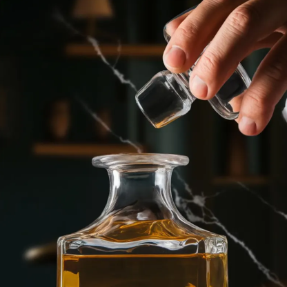 Decantador de Whisky Grabado con Foto Botella de Bourbon Personalizada con Láser Regalo para Él, Papá o Marido