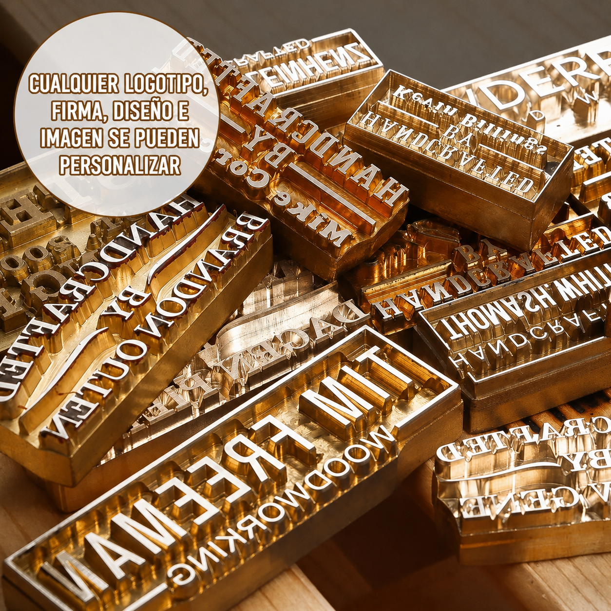 Hierro de Marcar Personalizado con Tu Logo Sello de Metal para Madera, Cuero y Carne Eléctrico o Calentado al Fuego