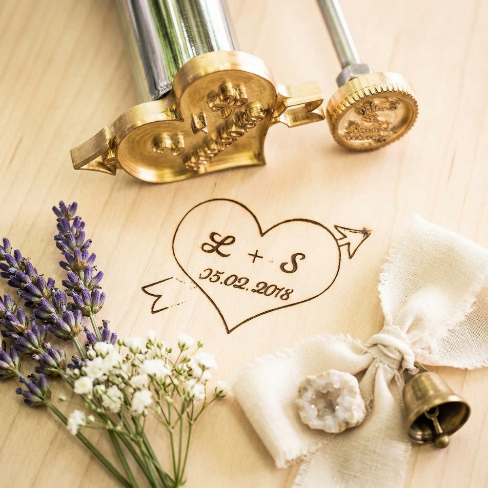 Hierro de Marcar Eléctrico Personalizado con Logo y Texto Regalo y Decoración para Boda