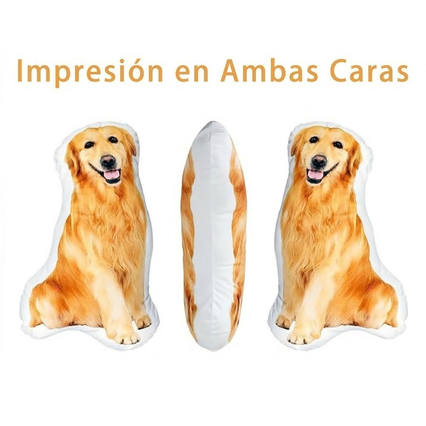 Cojín con Foto en 3D Almohada Personalizada para Mascotas y Seres Queridos Regalo Conmemorativo para Navidad