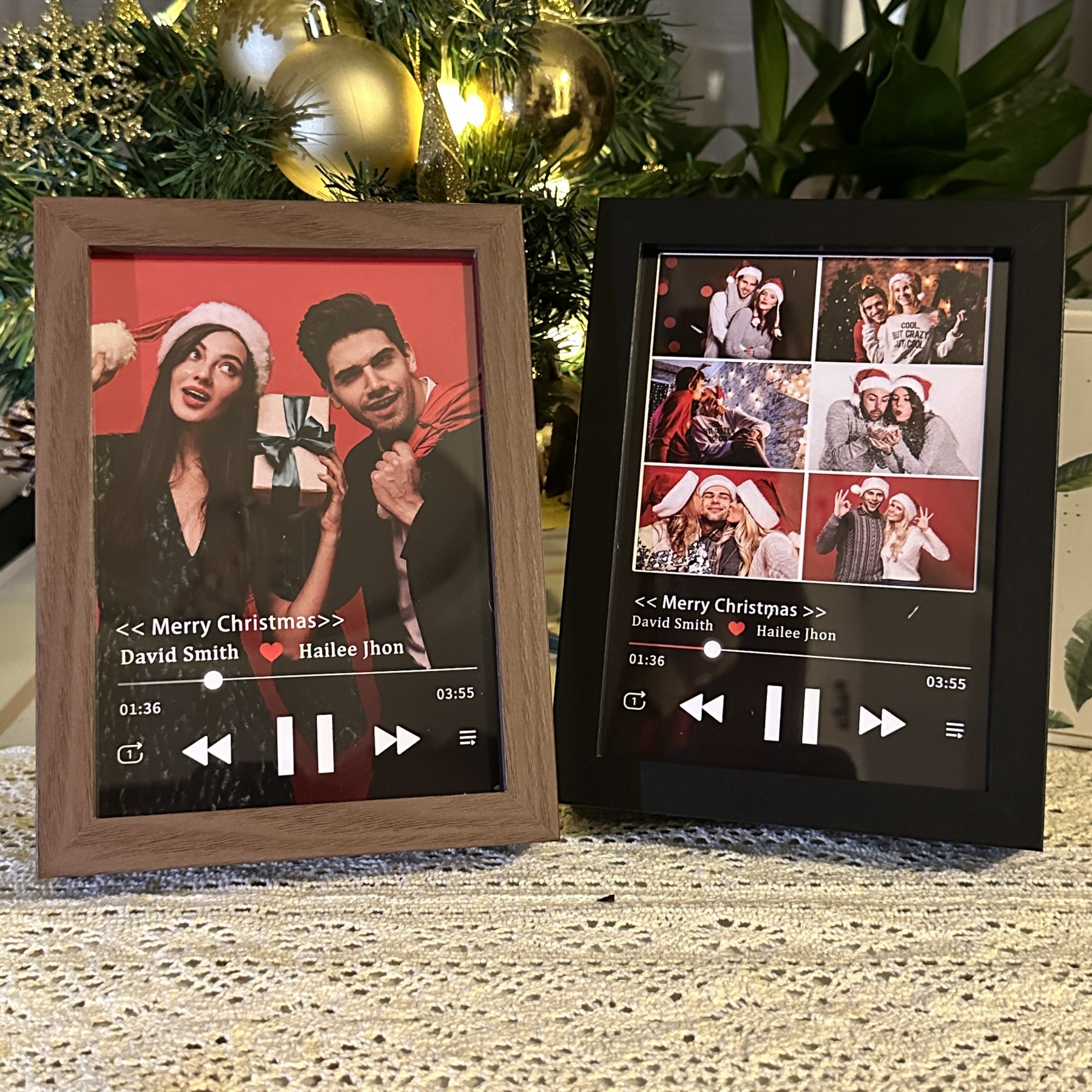 Cuadro de Canciones con Portada de Álbum y Foto Personalizada Reproductor Musical con Canción Completa