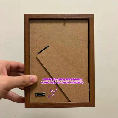 Marco Musical para Fotos con Fases de la Luna Cuadro de Música Personalizado con Canción Completa Regalo para Mamá