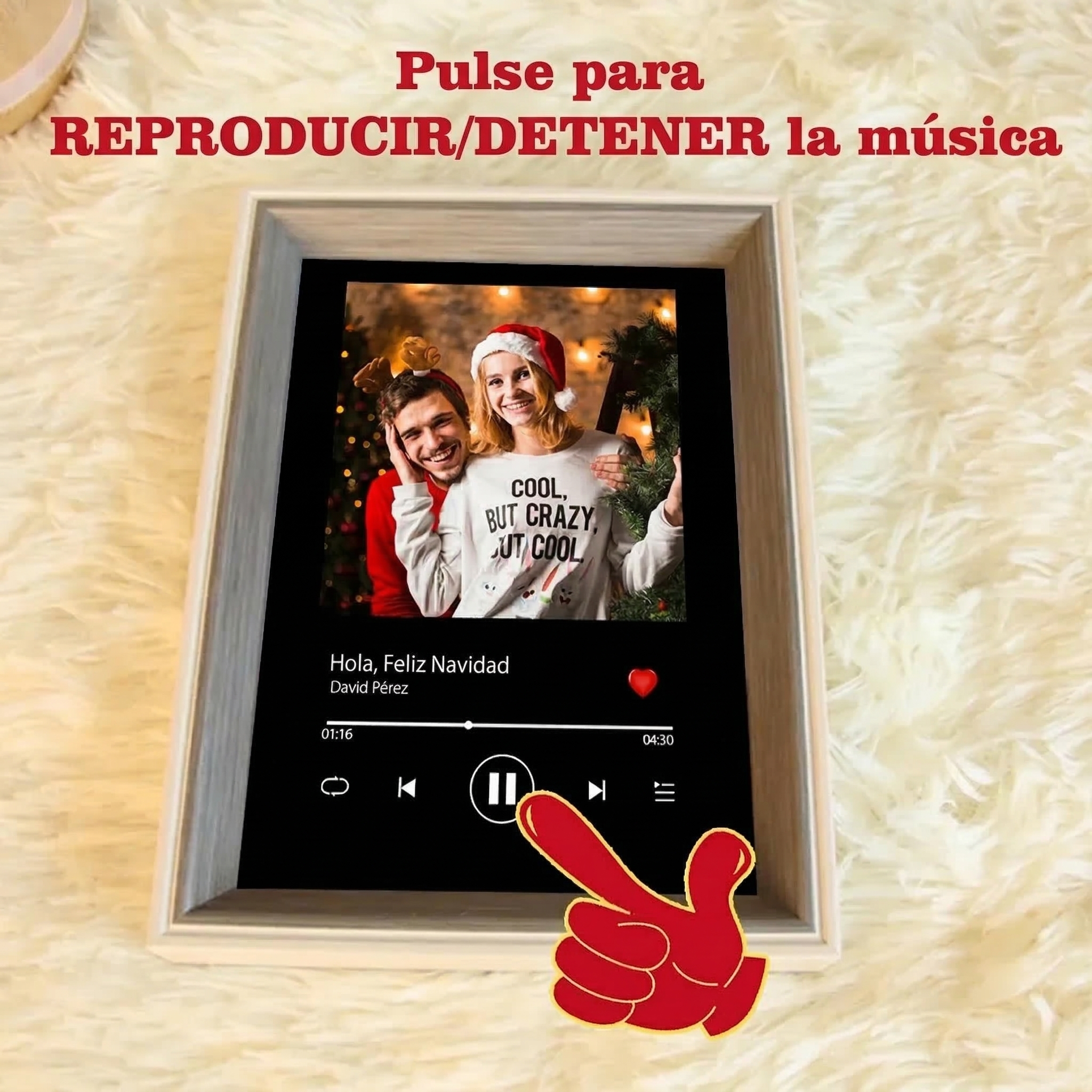Marco Musical para Fotos con Tu Canción Cuadro de Foto con Canción y Reproductor de Canción Completa