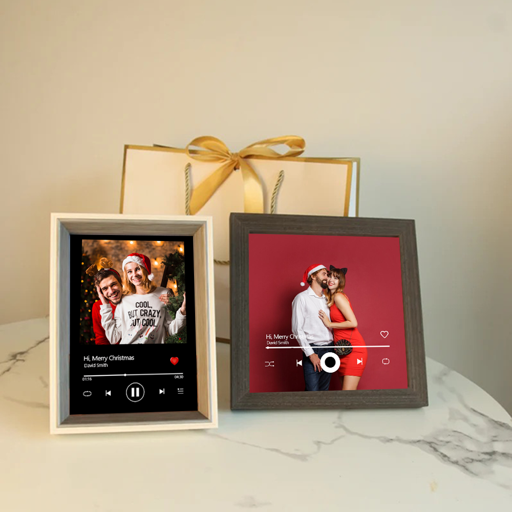 Marco Musical para Fotos con Tu Canción y Foto Cuadro de Foto con Canción y Reproductor de Canción Completa