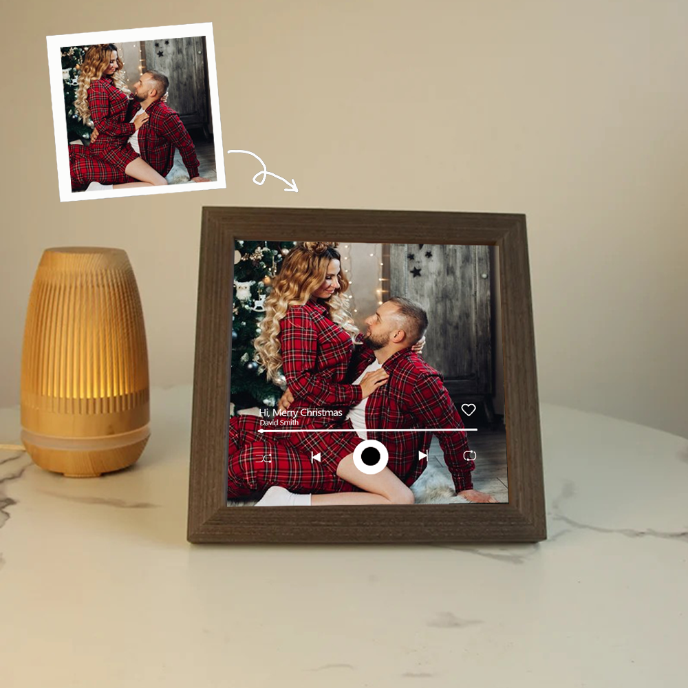 Marco Musical para Fotos con Tu Canción y Foto Cuadro de Foto con Canción y Reproductor de Canción Completa