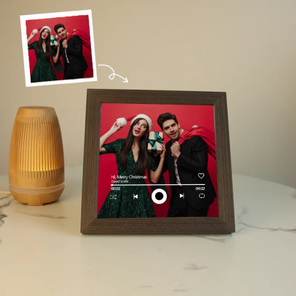 Marco Musical para Fotos con Tu Canción y Foto Cuadro de Foto con Canción y Reproductor de Canción Completa
