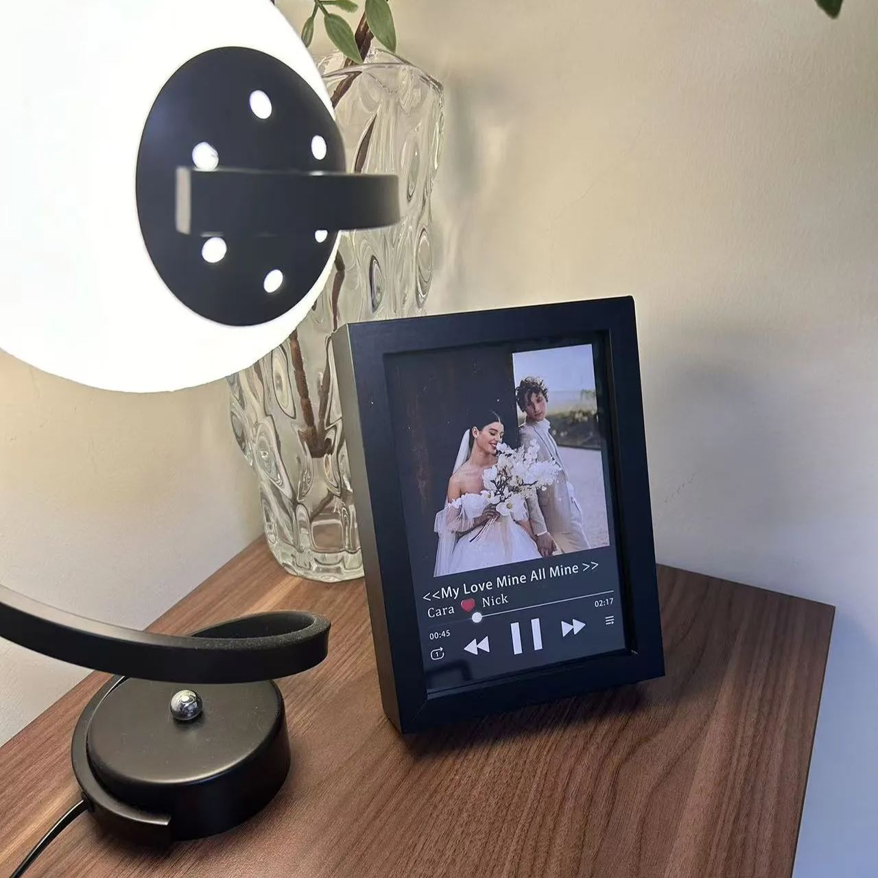 Cuadro de Canciones con Portada de Álbum y Foto Personalizada Reproductor Musical con Canción Completa