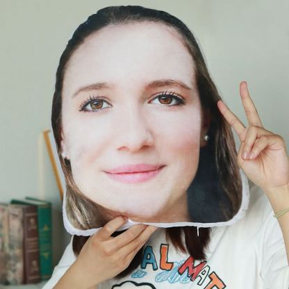 Cojín con Foto de Cara Almohada de Cabeza Grande Personalizada Regalo Divertido con Foto