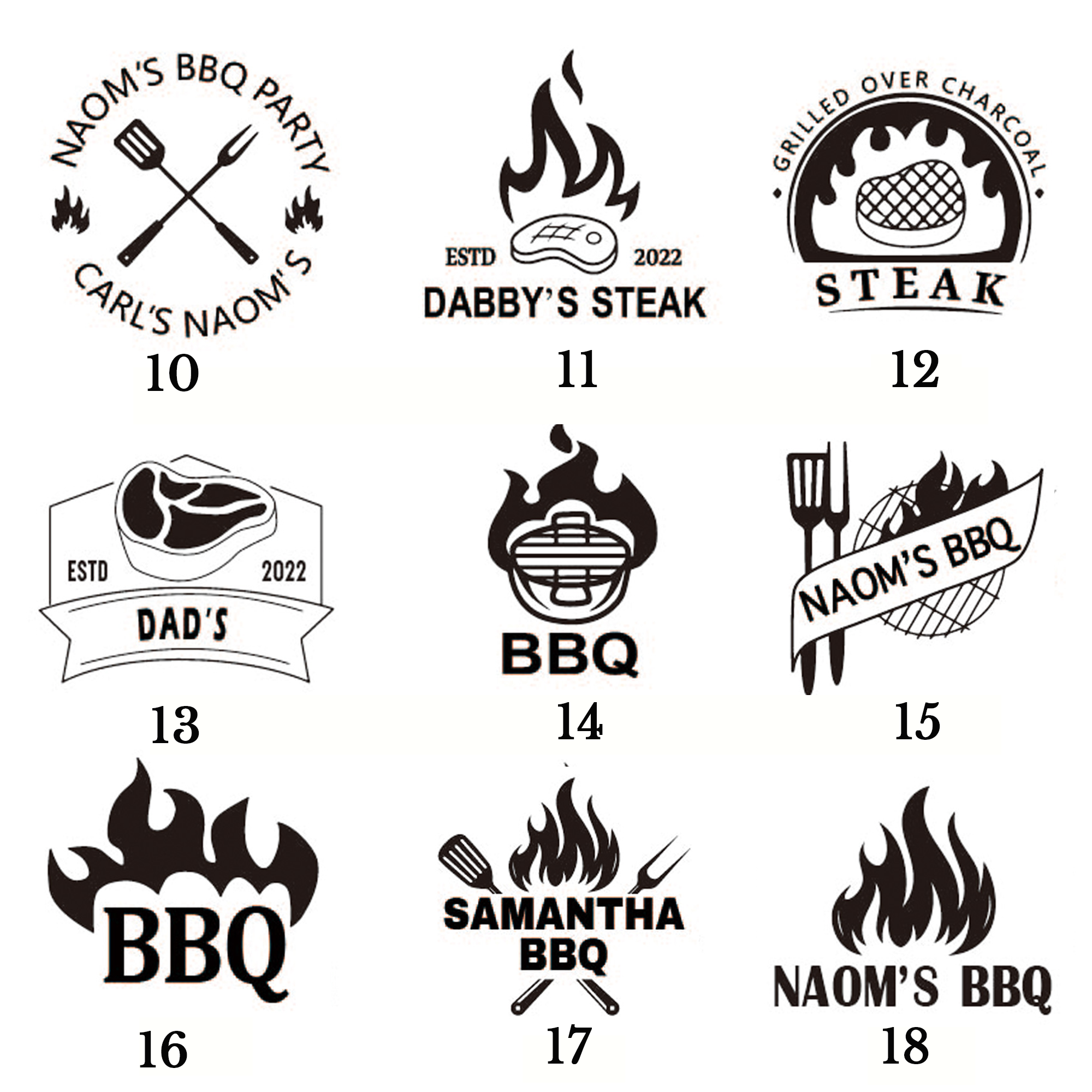 Hierro de Marcar Carne y BBQ | Sello Personalizado para Parrilla