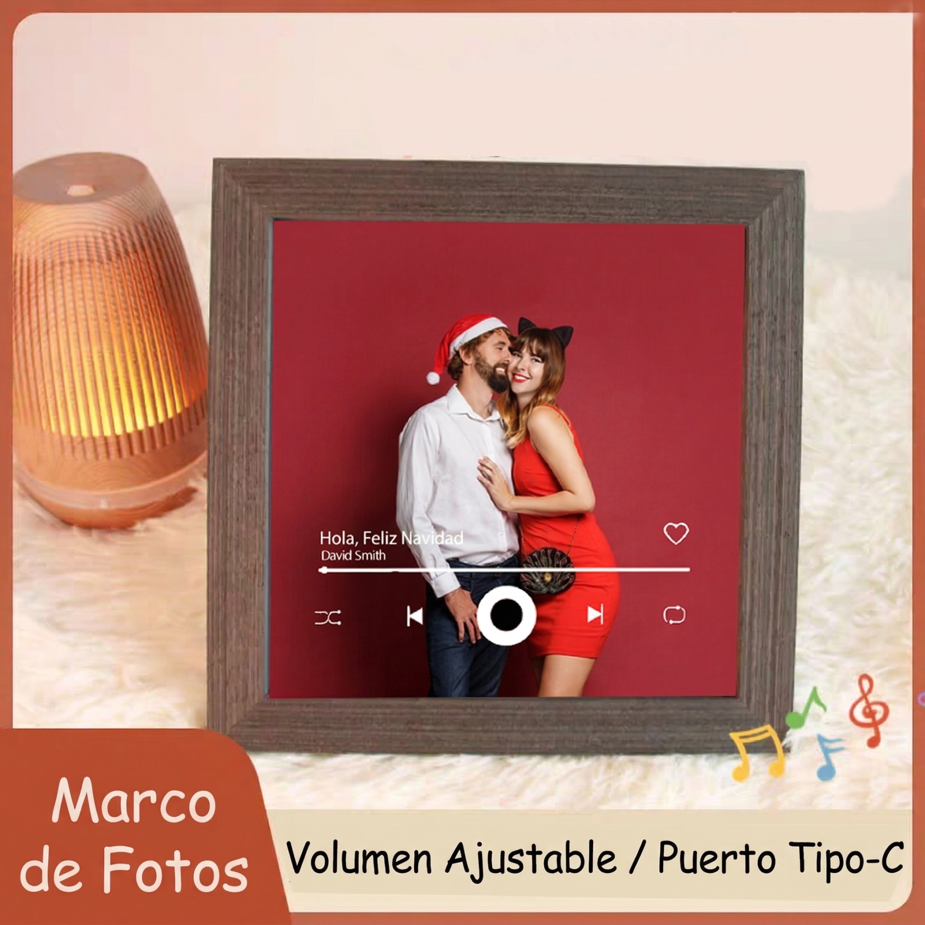 Marco Musical para Fotos con Tu Canción Cuadro de Foto con Canción y Reproductor de Canción Completa