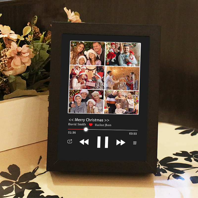 Cuadro de Canciones con Portada de Álbum y Foto Personalizada Reproductor Musical con Canción Completa