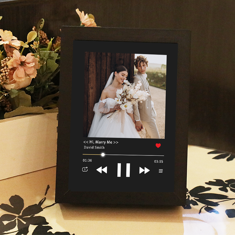 Cuadro de Canciones con Portada de Álbum y Foto Personalizada Reproductor Musical con Canción Completa