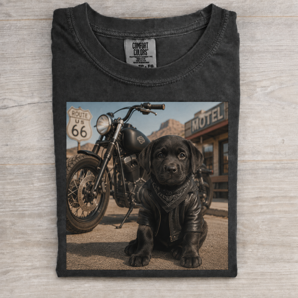 Black Lab Route 66 Rider T-shirt