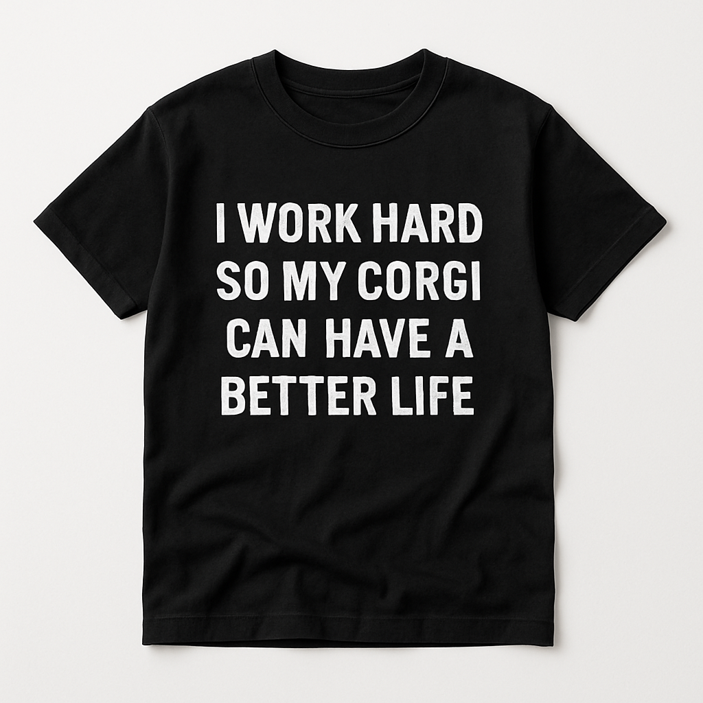 I Work Hard So My Corgi Can Have a Better Life T-Shirt