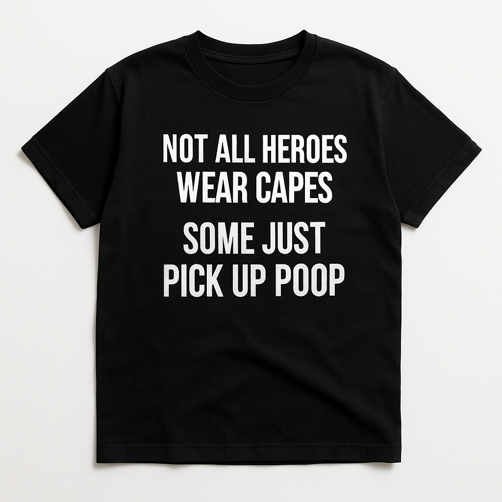 Not All Heroes Wear Capes Some Just Pick Up Poop T-Shirt