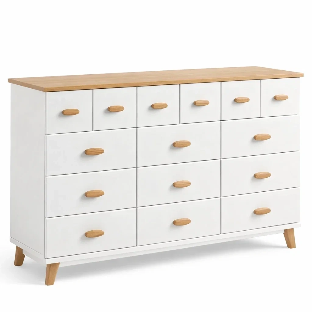 Large White Multi Drawer Dresser