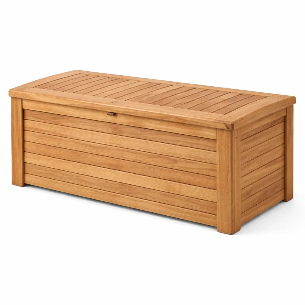 Solid Wood Outdoor Storage Chest
