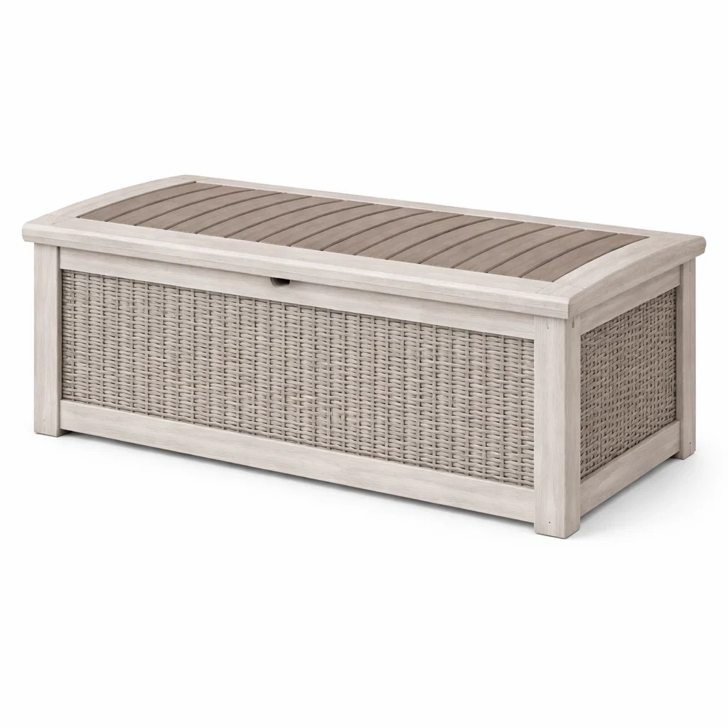Wicker Style Outdoor Storage Deck Box