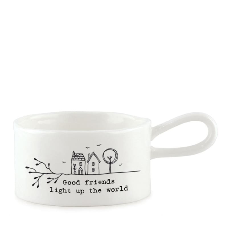 🕯️Handled Tea Light Holder - Good Friends Light Up The World✨