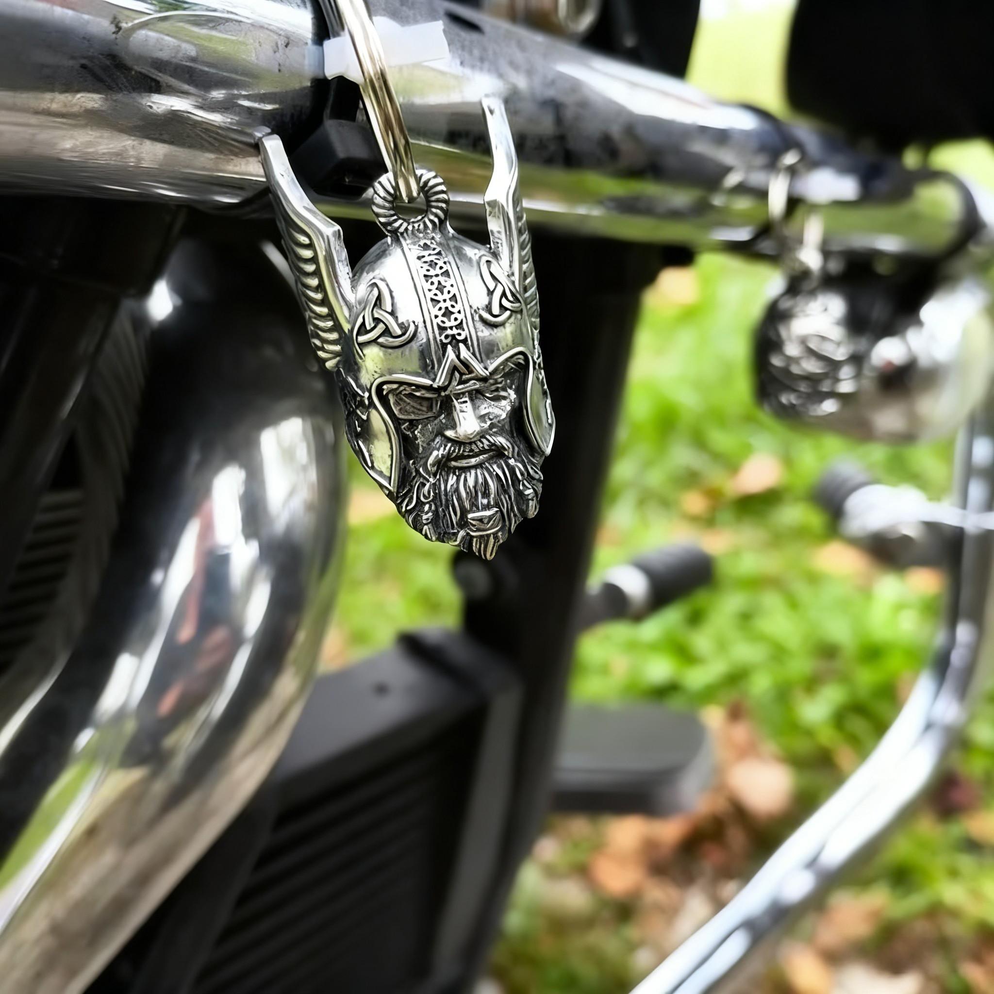 🛡️ Odin’s Viking Talisman Keychain Protection Charm 🔔