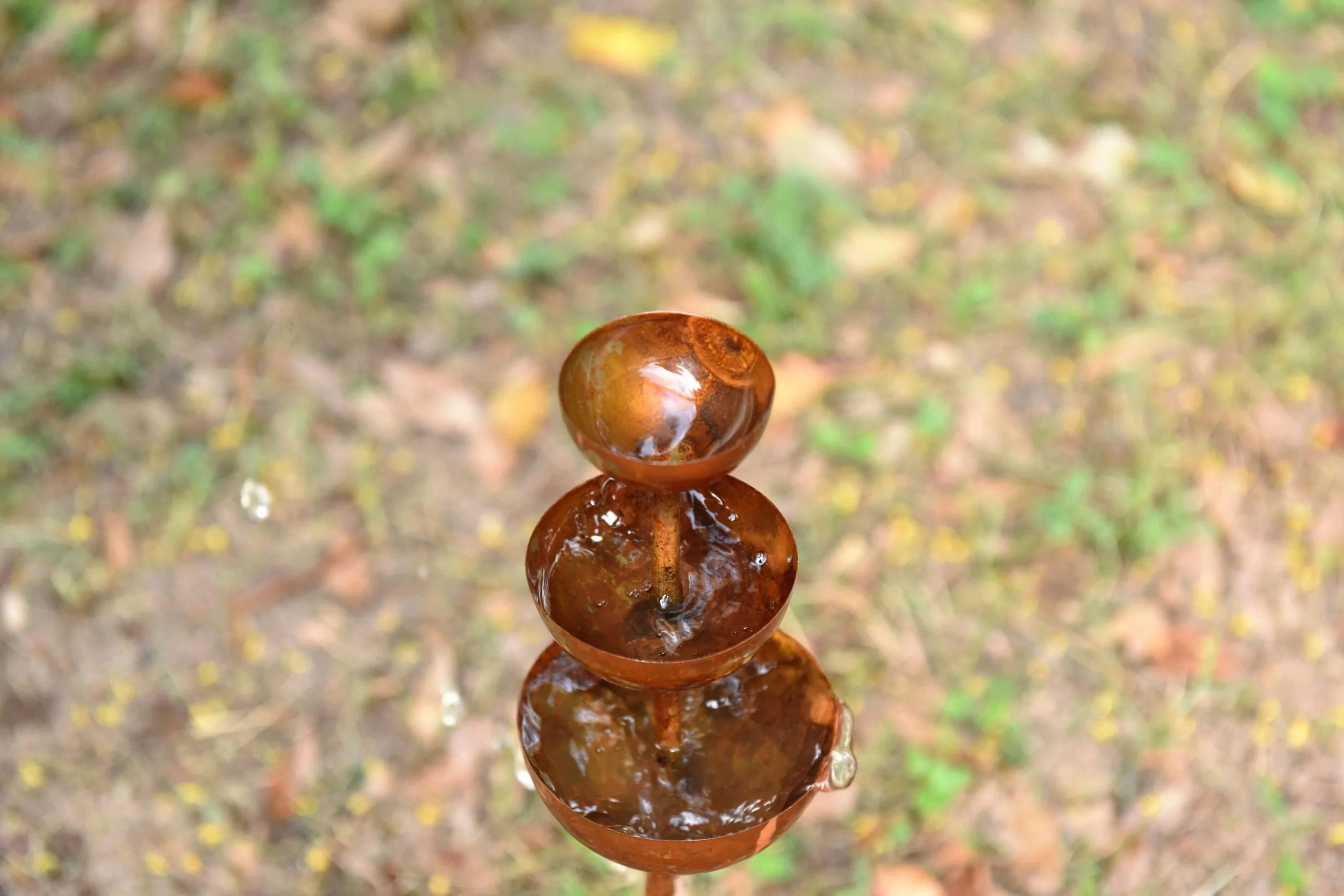 🌧️ Rain Catcher - Plant Support🐦 Metal Garden Ornament