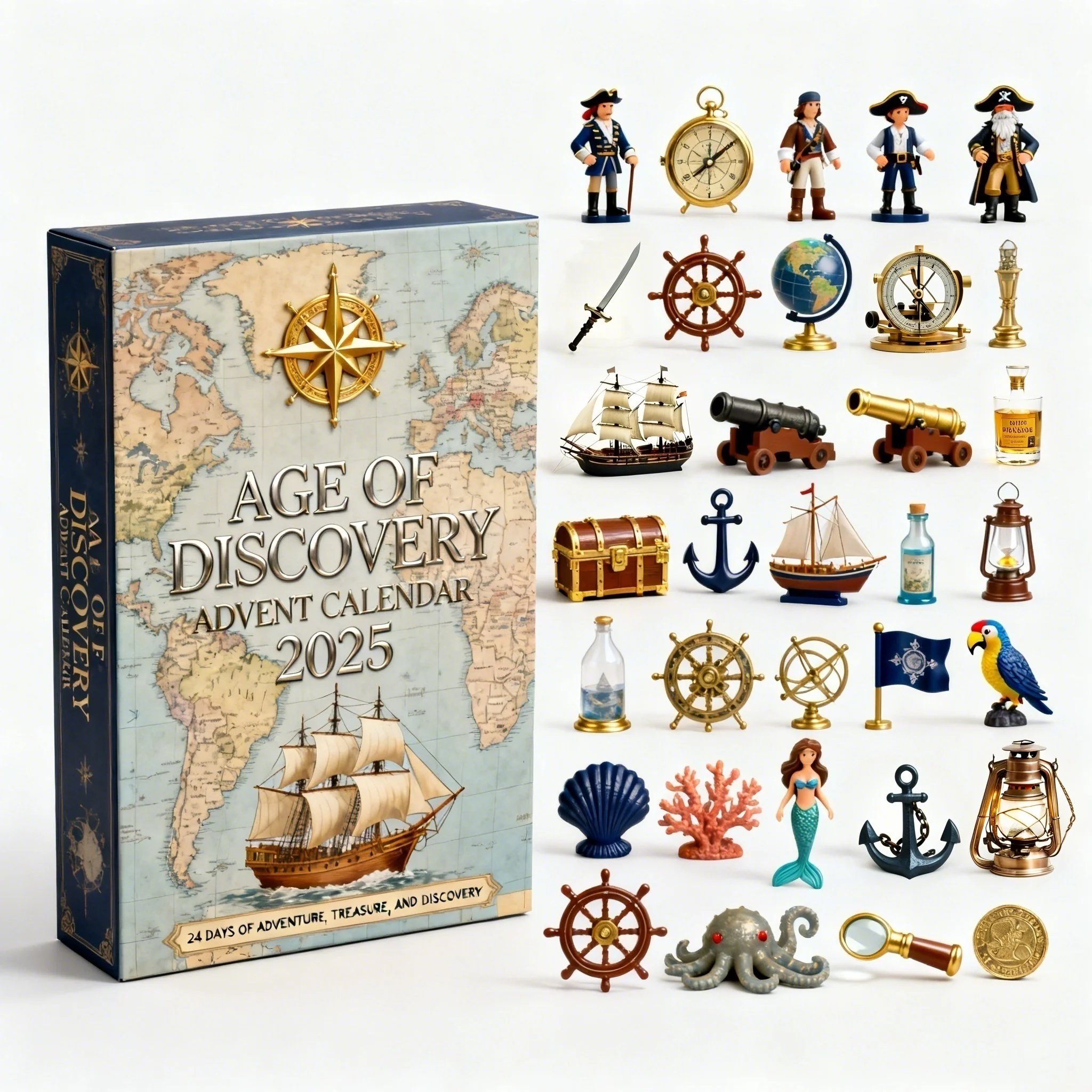 🔥Limited Edition, Only 100 Sets Left! - 🌍⚓2025 AGE OF DISCOVERY  Collector’s Countdown Edition