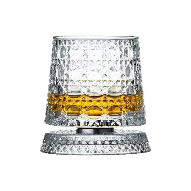 Crystal Rotating Base Tumbler