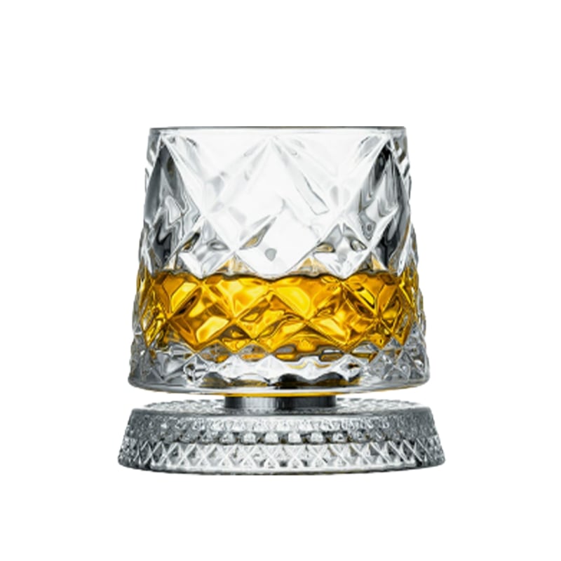 Crystal Rotating Base Tumbler