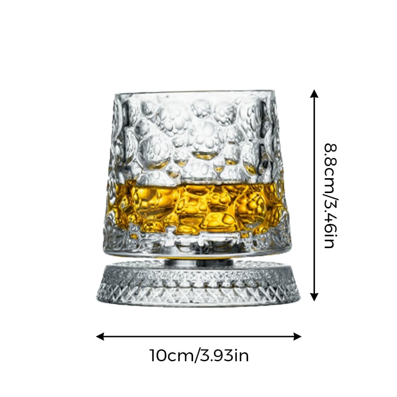 Crystal Rotating Base Tumbler