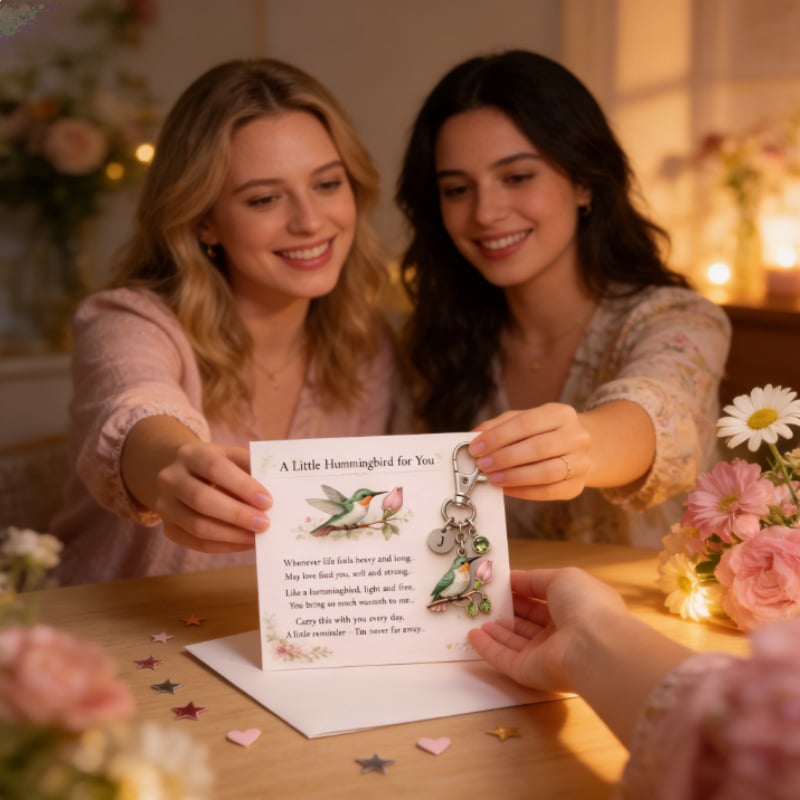 🐦A Little Hummingbird for You keychain🎁A Meaningful Mother’s Day Gift Filled with Love & Comfort