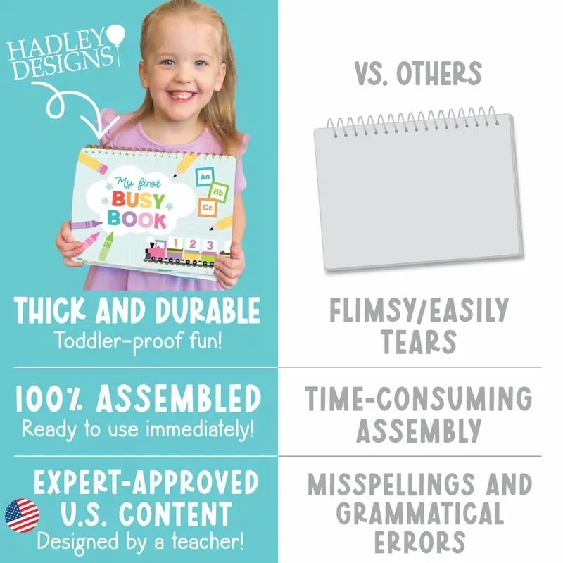 📚My First Busy Book For Toddlers 3-5