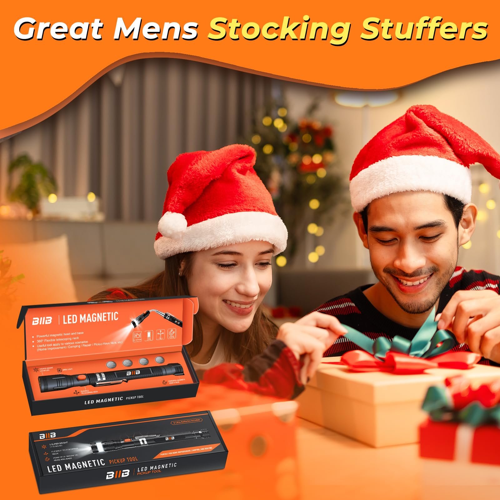 🎄 Telescoping Magnetic Pickup Tools – The Ultimate Gift for Every Guy This Christmas! 🎁