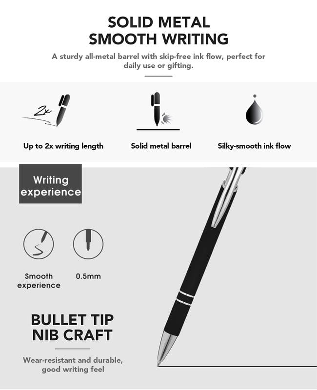 🔥Last Day Promotion 49% OFF💝Funny Stress-Relief Daily Quotes Metal Ballpoint Pen Set (7 Pcs) | 🎁Office Christmas Gift Exchange