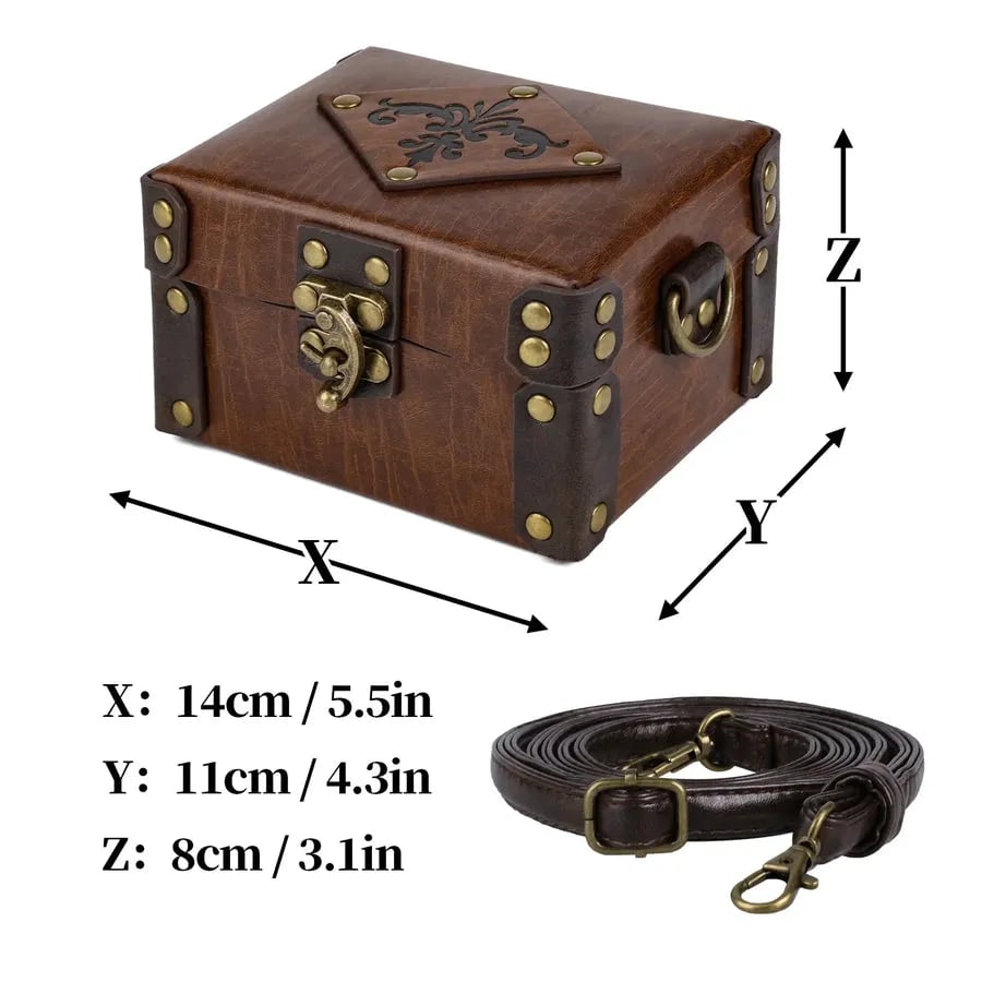 🧪Steampunk Magic Twelve Bottles Alchemy Box & straps