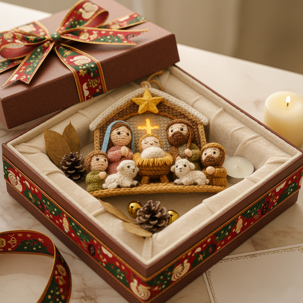 Handmade Nativity Christmas Tree Ornament