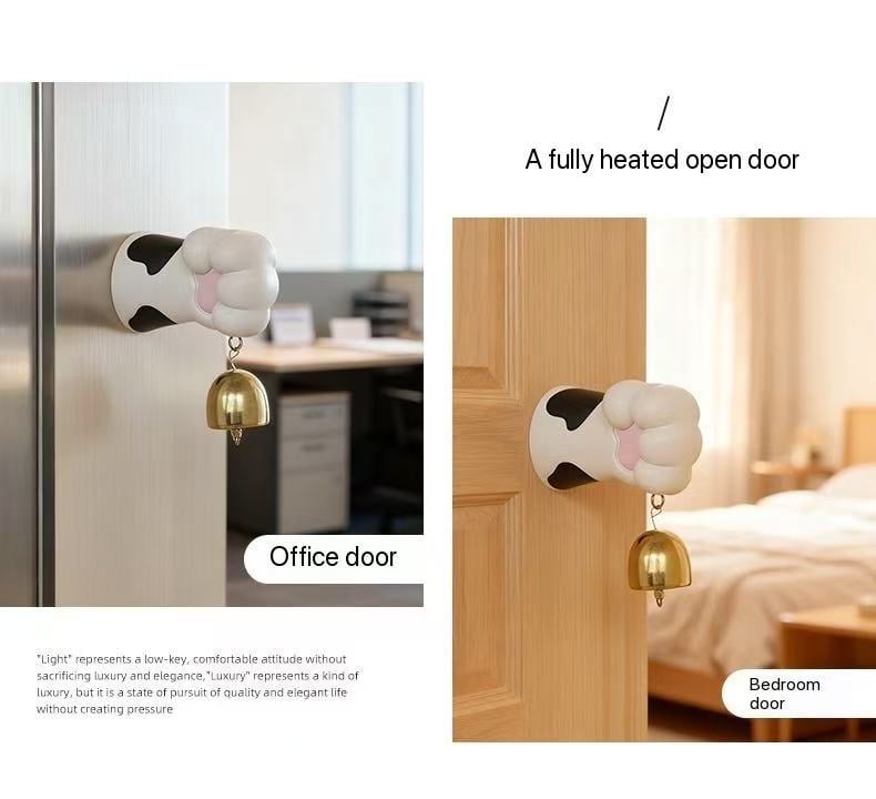 Creative Cute Cow Cat Paw Doorbell