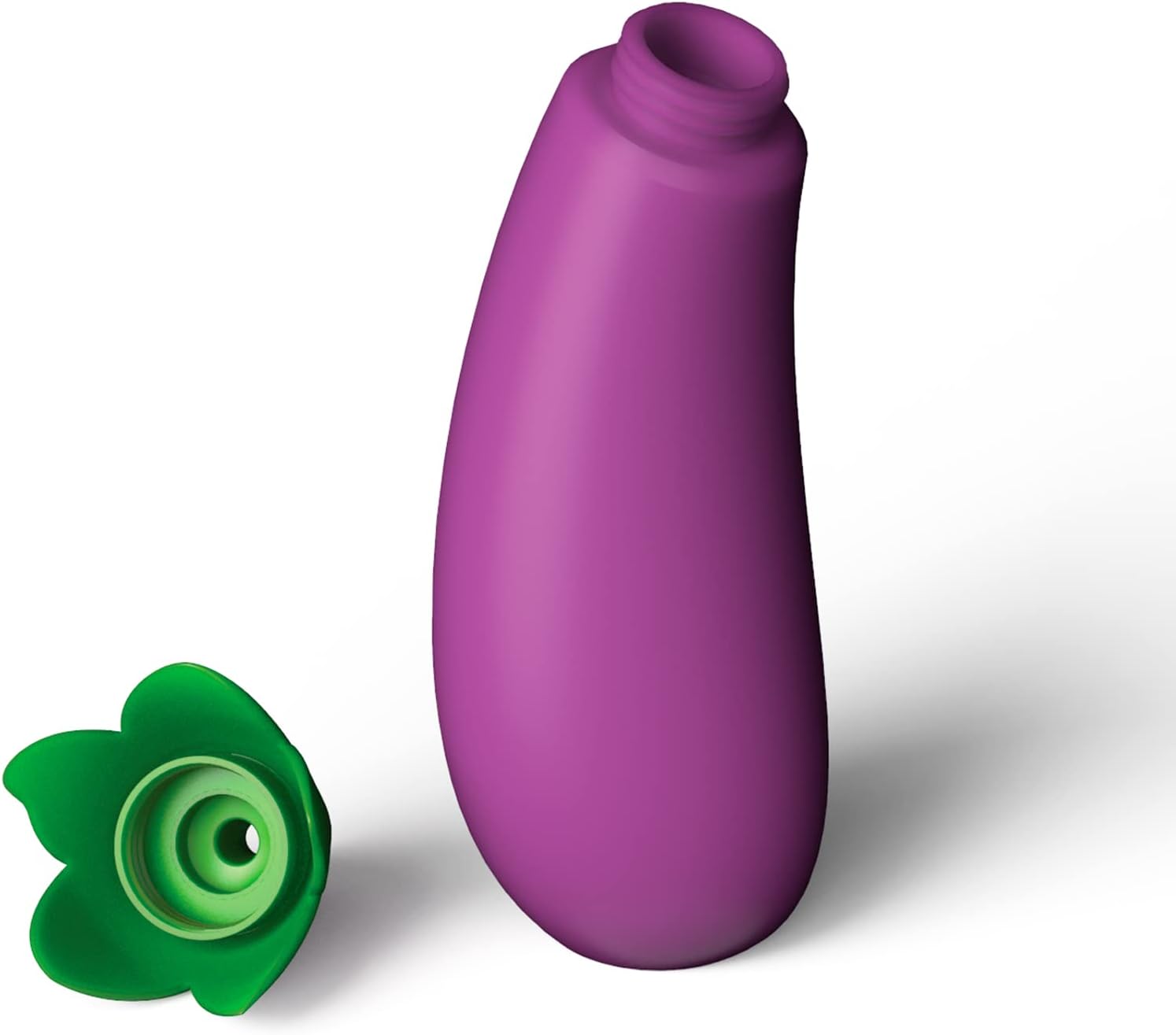 Bubblegum Stuff Eggplant Sauce Bottle - Emoji-Inspired Sauce Bottle - Kitchen Accessories - 1.16 fl oz BPA-Free Mayonnaise & Ketchup Bottle - Dishwasher Safe